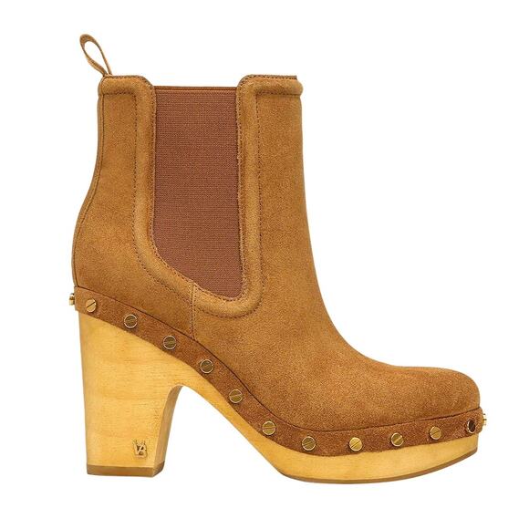 VERONICA BEARD Brown Suede Clog Booties | Size 5M - Picture 1 of 7